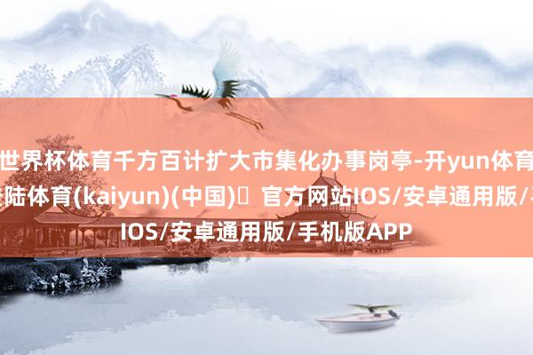 世界杯体育千方百计扩大市集化办事岗亭-开yun体育官方网站登陆体育(kaiyun)(中国)❥官方网站IOS/安卓通用版/手机版APP