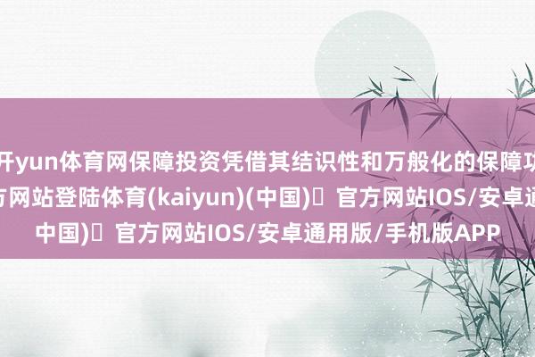 开yun体育网保障投资凭借其结识性和万般化的保障功能-开yun体育官方网站登陆体育(kaiyun)(中国)❥官方网站IOS/安卓通用版/手机版APP