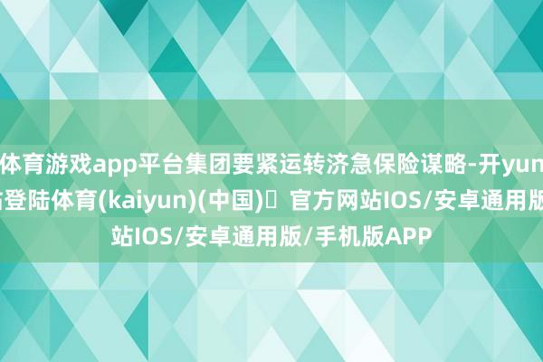 体育游戏app平台集团要紧运转济急保险谋略-开yun体育官方网站登陆体育(kaiyun)(中国)❥官方网站IOS/安卓通用版/手机版APP