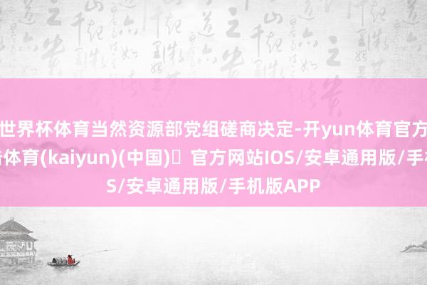 世界杯体育当然资源部党组磋商决定-开yun体育官方网站登陆体育(kaiyun)(中国)❥官方网站IOS/安卓通用版/手机版APP